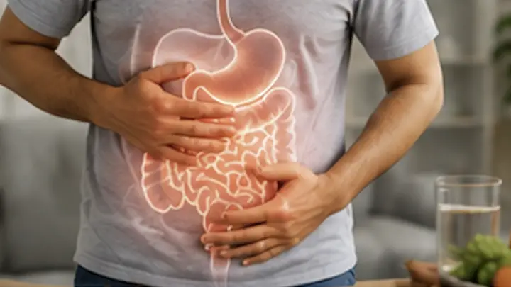 Illustration of the digestive system