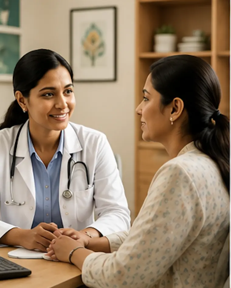 A Welling Homeopathy doctor taking a detailed case history from a patient