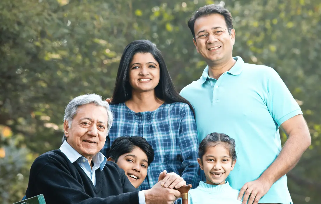 An Indian family of three generations who consult together at Welling Homeopathy